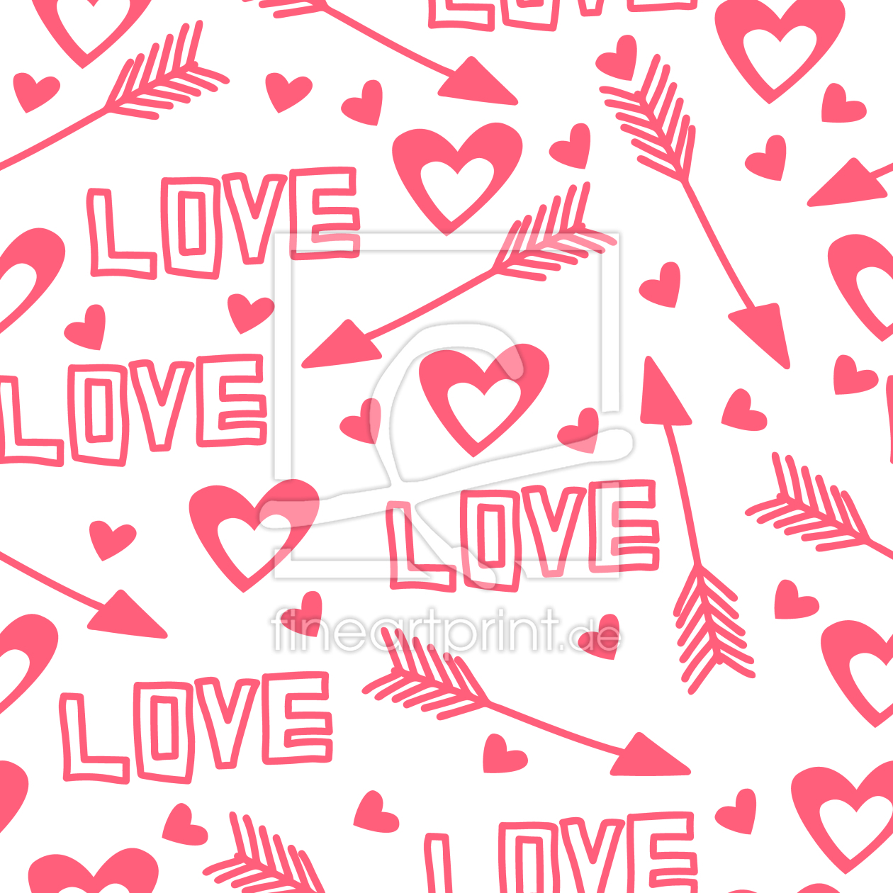 Bild-Nr.: 9012774 Liebespfeile und Herzen erstellt von patterndesigns-com