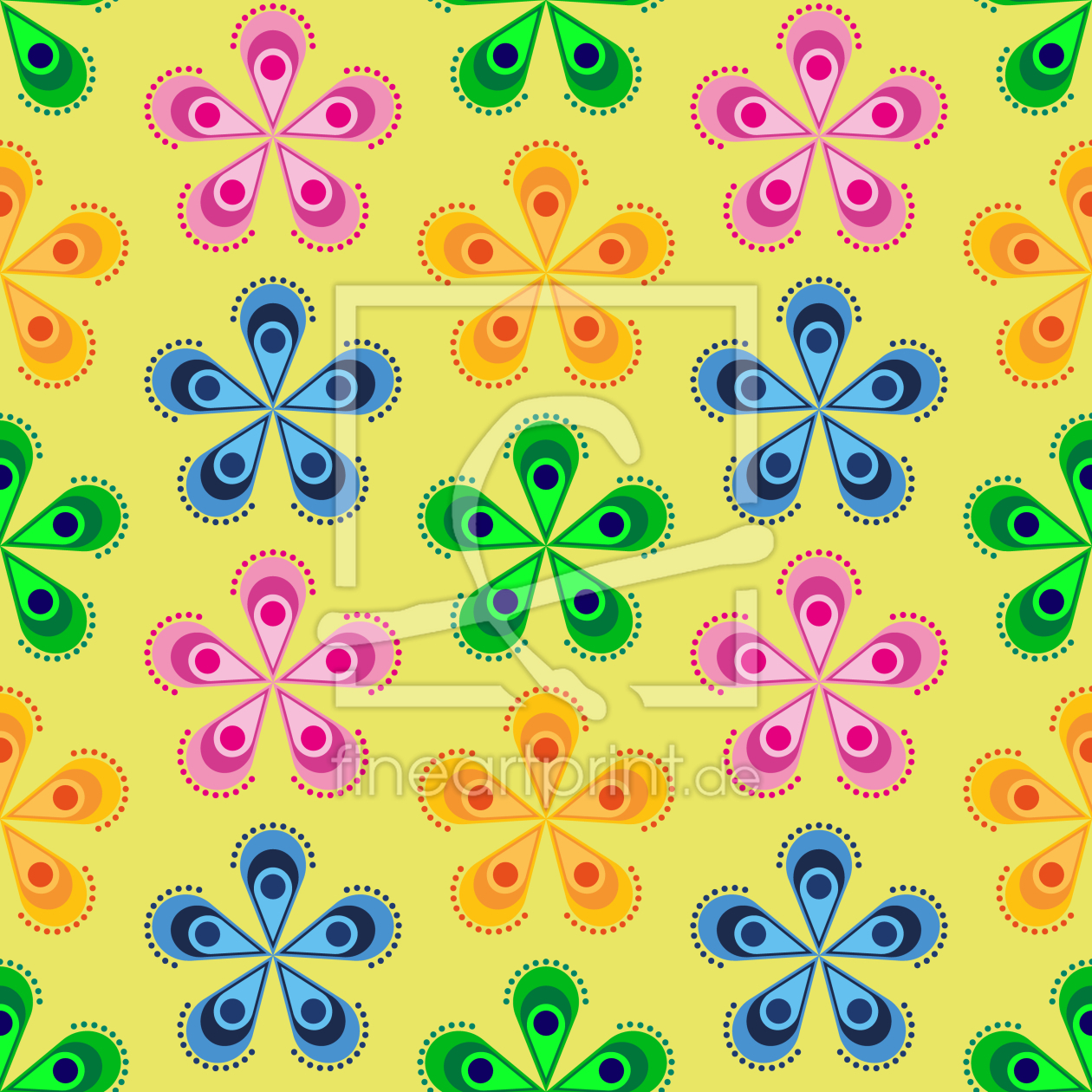 Bild-Nr.: 9012781 Fantasie Paisley Blüten erstellt von patterndesigns-com