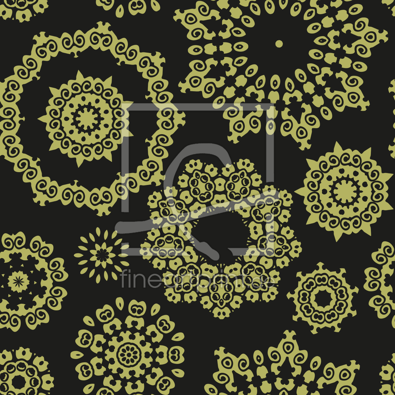 Bild-Nr.: 9012844 Kunstvolle Ornamentale Kreise erstellt von patterndesigns-com