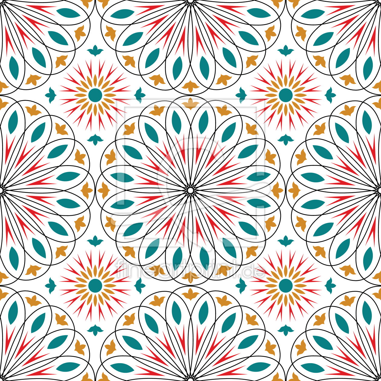 Bild-Nr.: 9012850 Opulente Kreise erstellt von patterndesigns-com