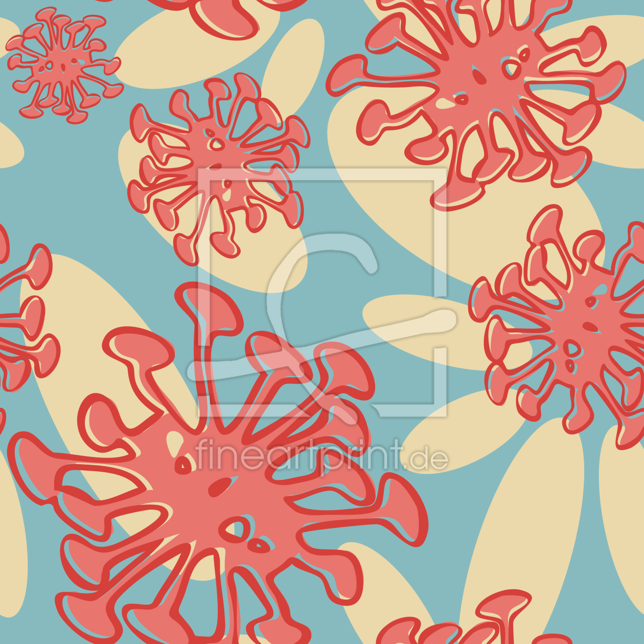 Bild-Nr.: 9012866 Bakterien Formen erstellt von patterndesigns-com