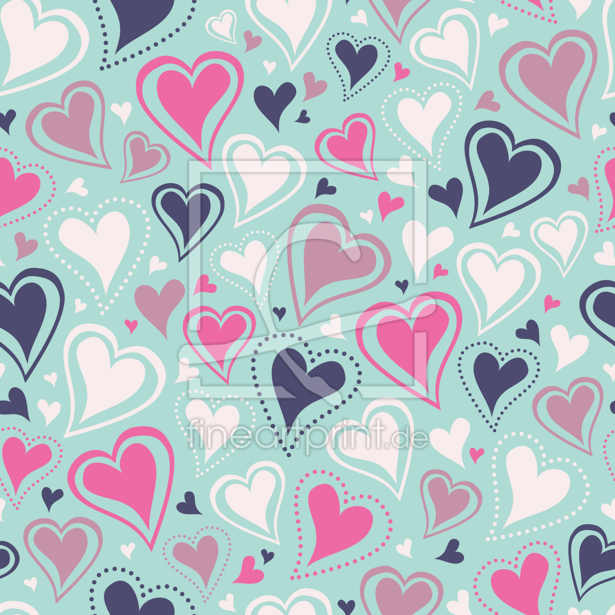 Bild-Nr.: 9013032 Endlos schöne Herzen erstellt von patterndesigns-com