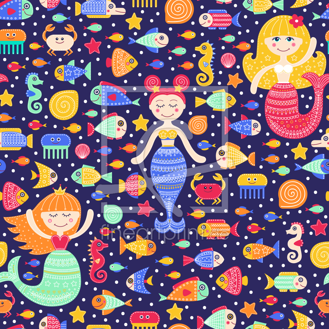 Bild-Nr.: 9013048 Meerjungfrauen Welt erstellt von patterndesigns-com