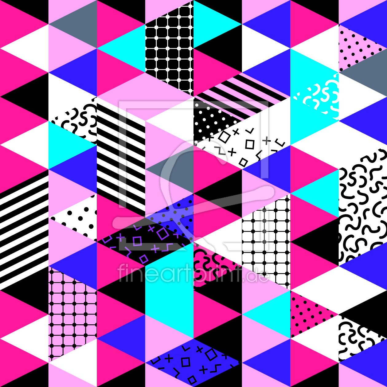 Bild-Nr.: 9013090 Triangle Patchwork erstellt von patterndesigns-com