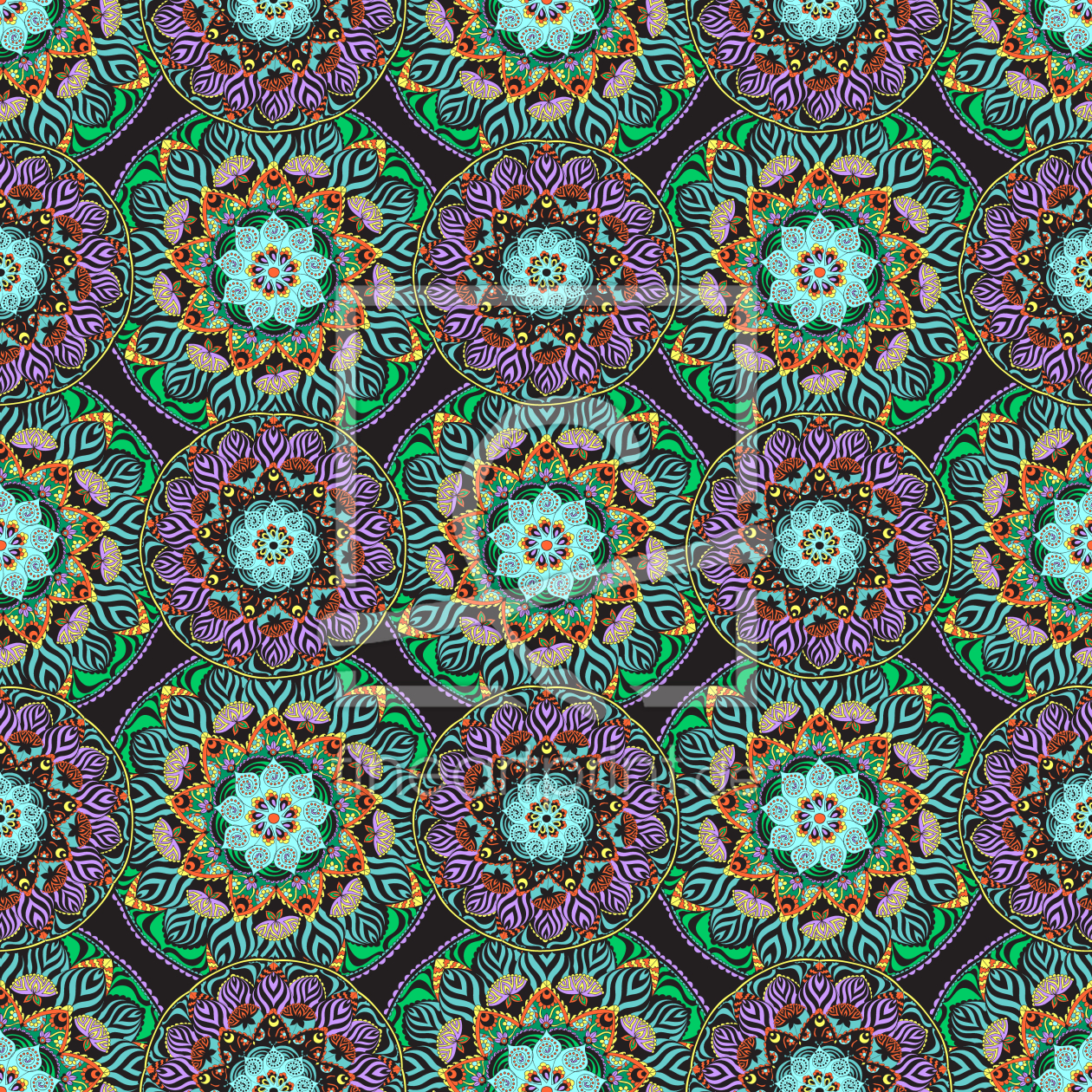 Bild-Nr.: 9013129 Mandala Blüten erstellt von patterndesigns-com
