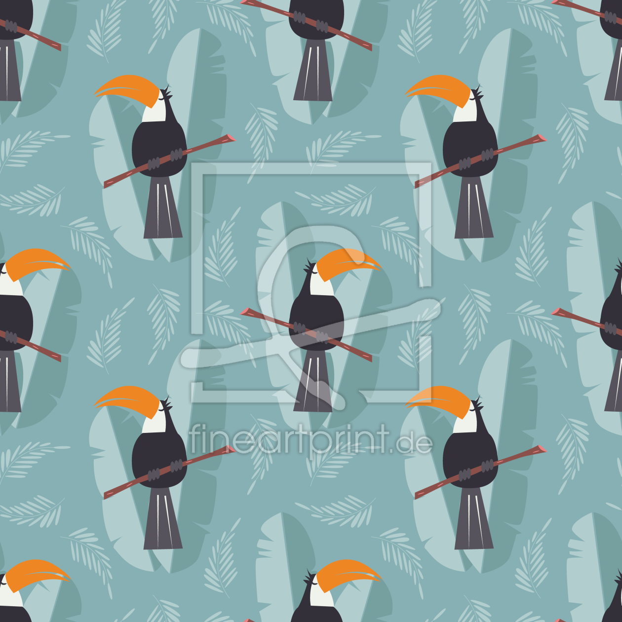 Bild-Nr.: 9013152 Niedliche Tukane Papageien erstellt von patterndesigns-com