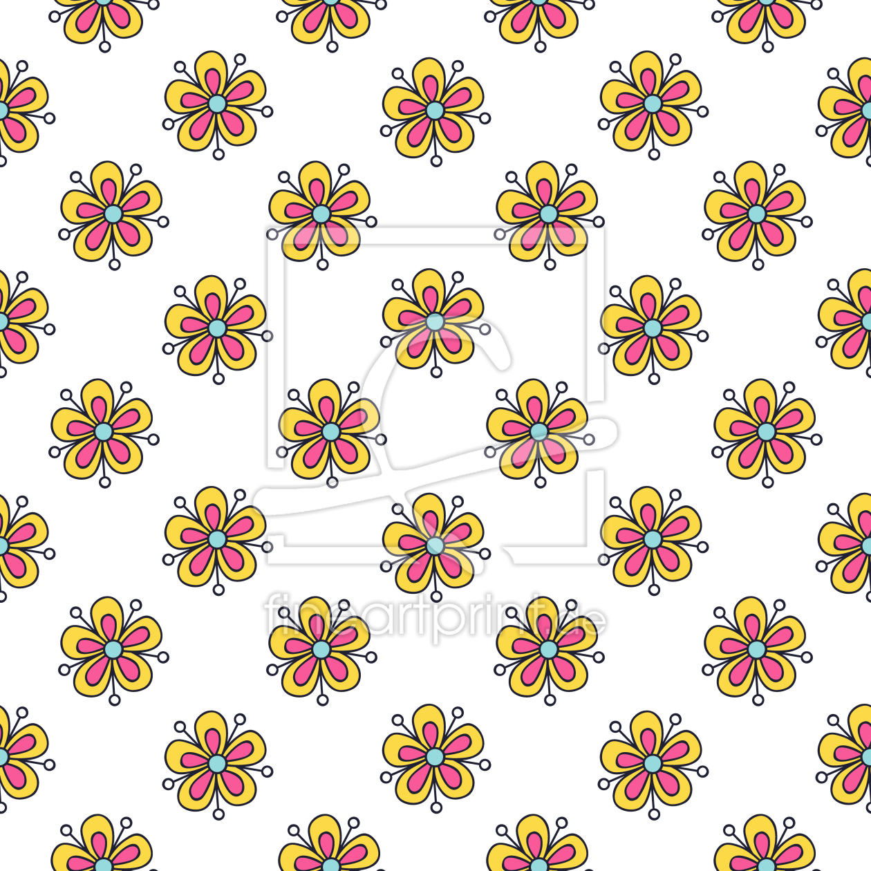 Bild-Nr.: 9013204 Frühlingsblumenregen erstellt von patterndesigns-com