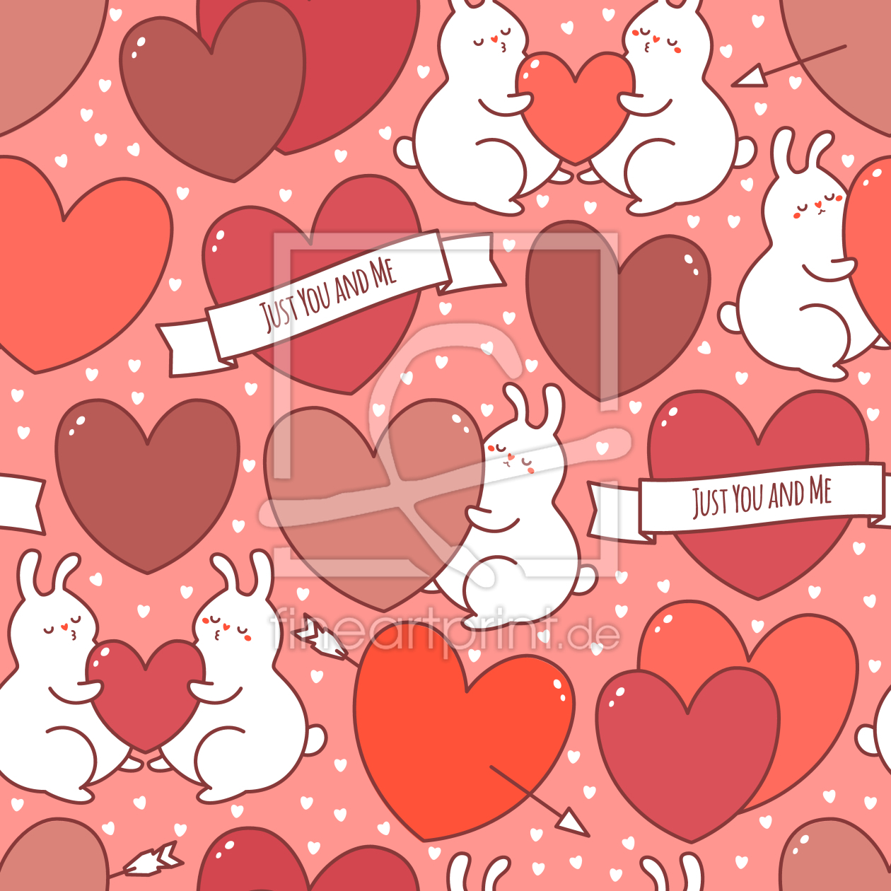 Bild-Nr.: 9013233 Verliebte Kaninchen erstellt von patterndesigns-com