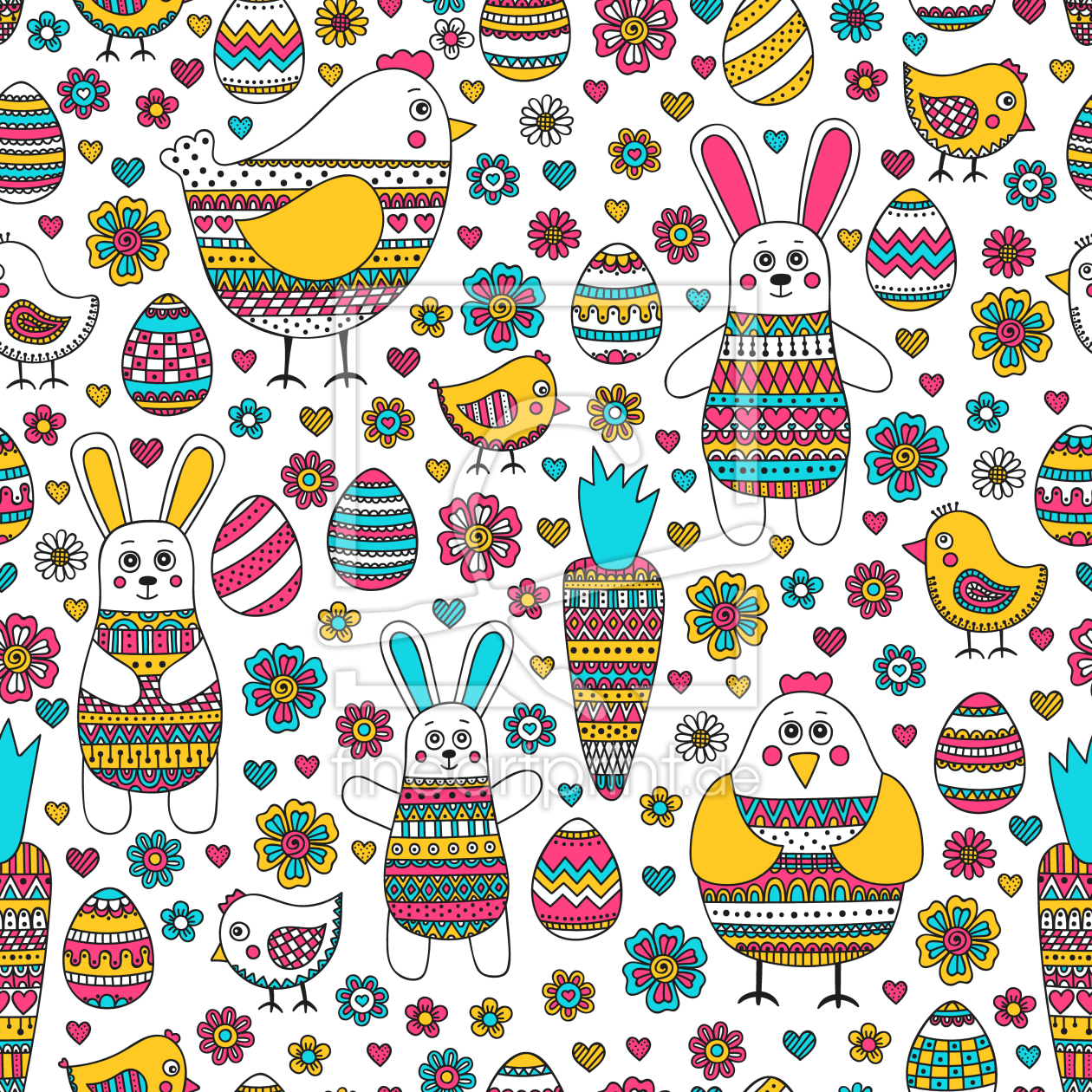 Bild-Nr.: 9013344 Osterhase und Freunde erstellt von patterndesigns-com