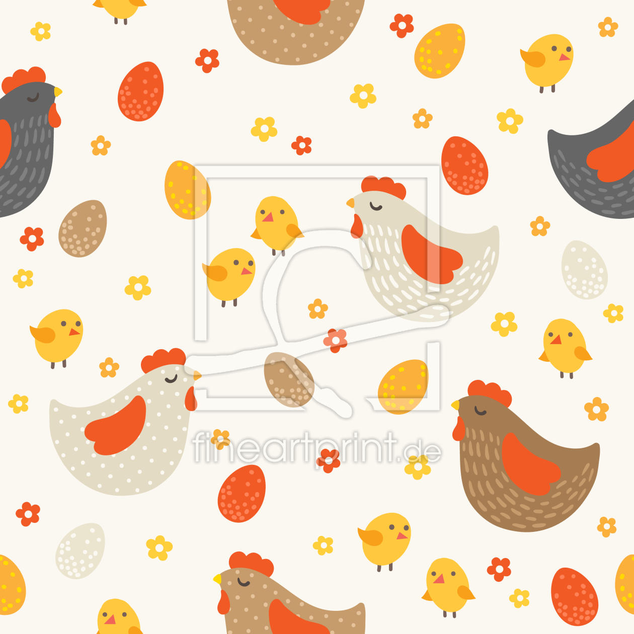 Bild-Nr.: 9013366 Hühnerhof erstellt von patterndesigns-com