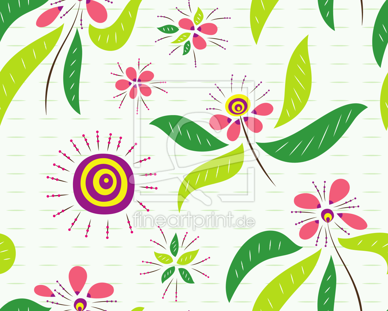 Bild-Nr.: 9013377 Asiatische Blumen erstellt von patterndesigns-com