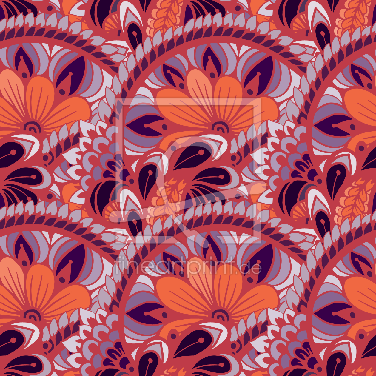 Bild-Nr.: 9013428 Botanischer Fächer erstellt von patterndesigns-com