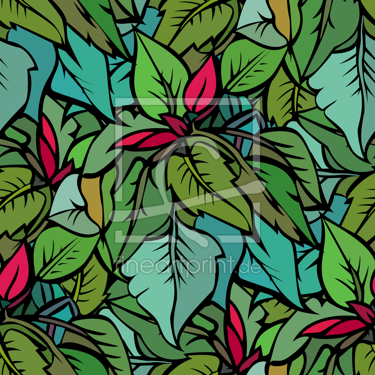 Bild-Nr.: 9013438 Tief im Dschungel erstellt von patterndesigns-com
