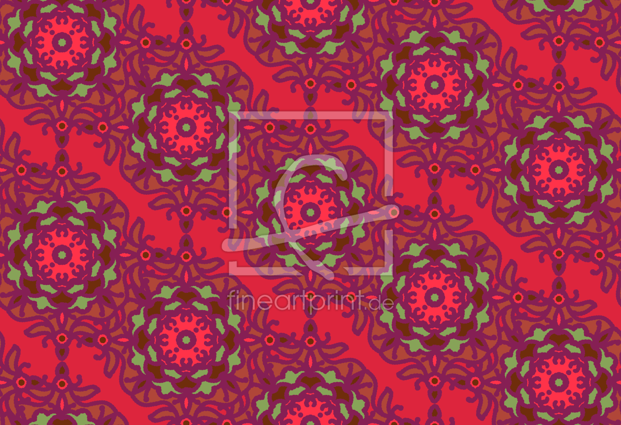 Bild-Nr.: 9013448 Florale Diagonalstreifen erstellt von patterndesigns-com