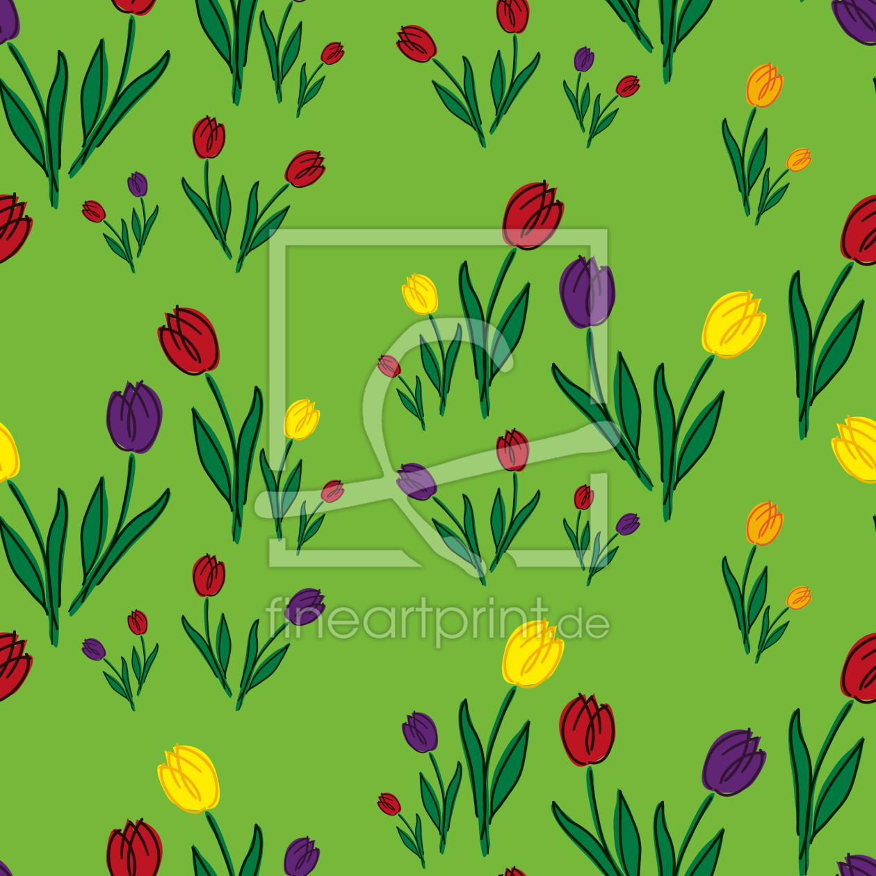 Bild-Nr.: 9013488 Tulpenwiese erstellt von patterndesigns-com