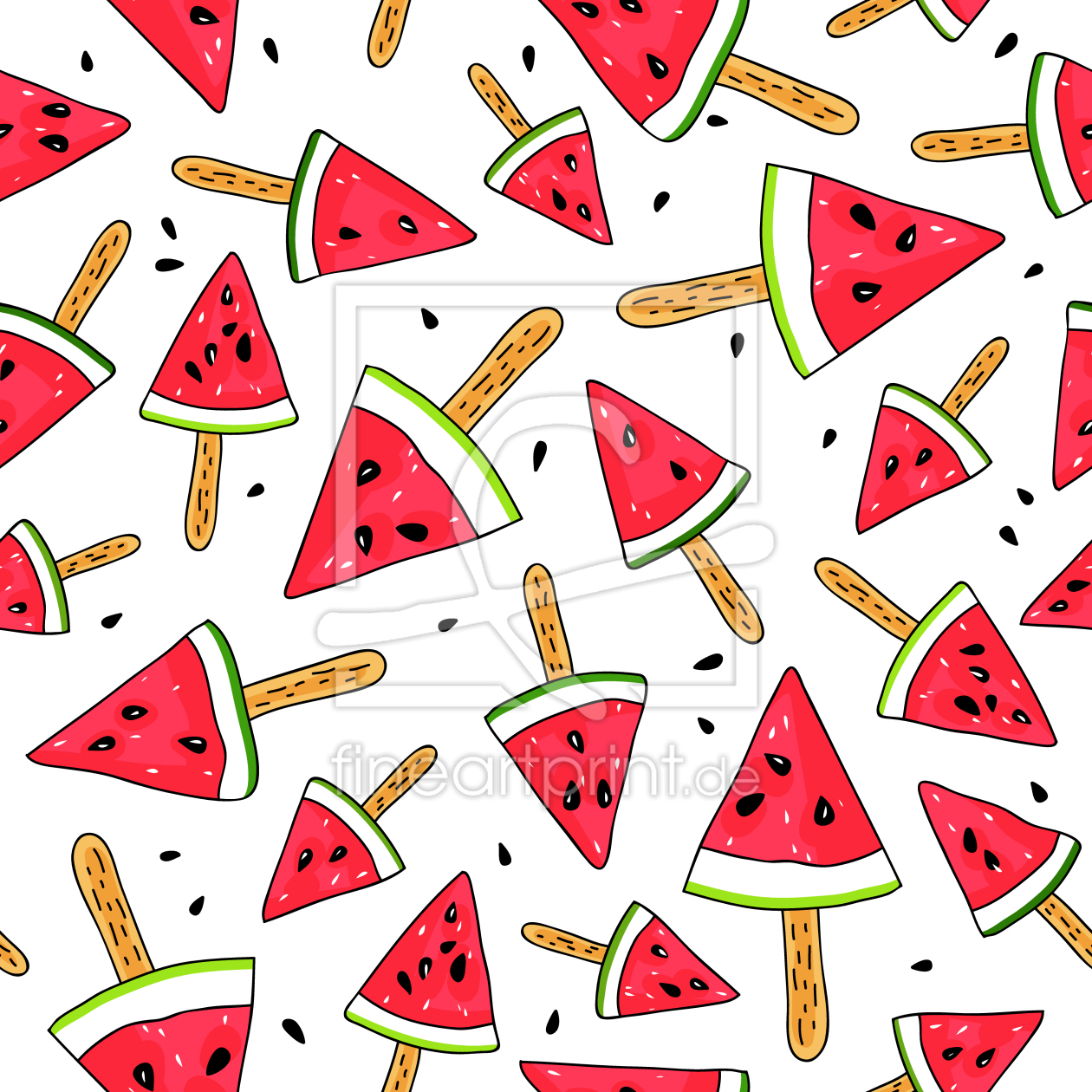 Bild-Nr.: 9013531 Wassermelonen-Eiscreme erstellt von patterndesigns-com
