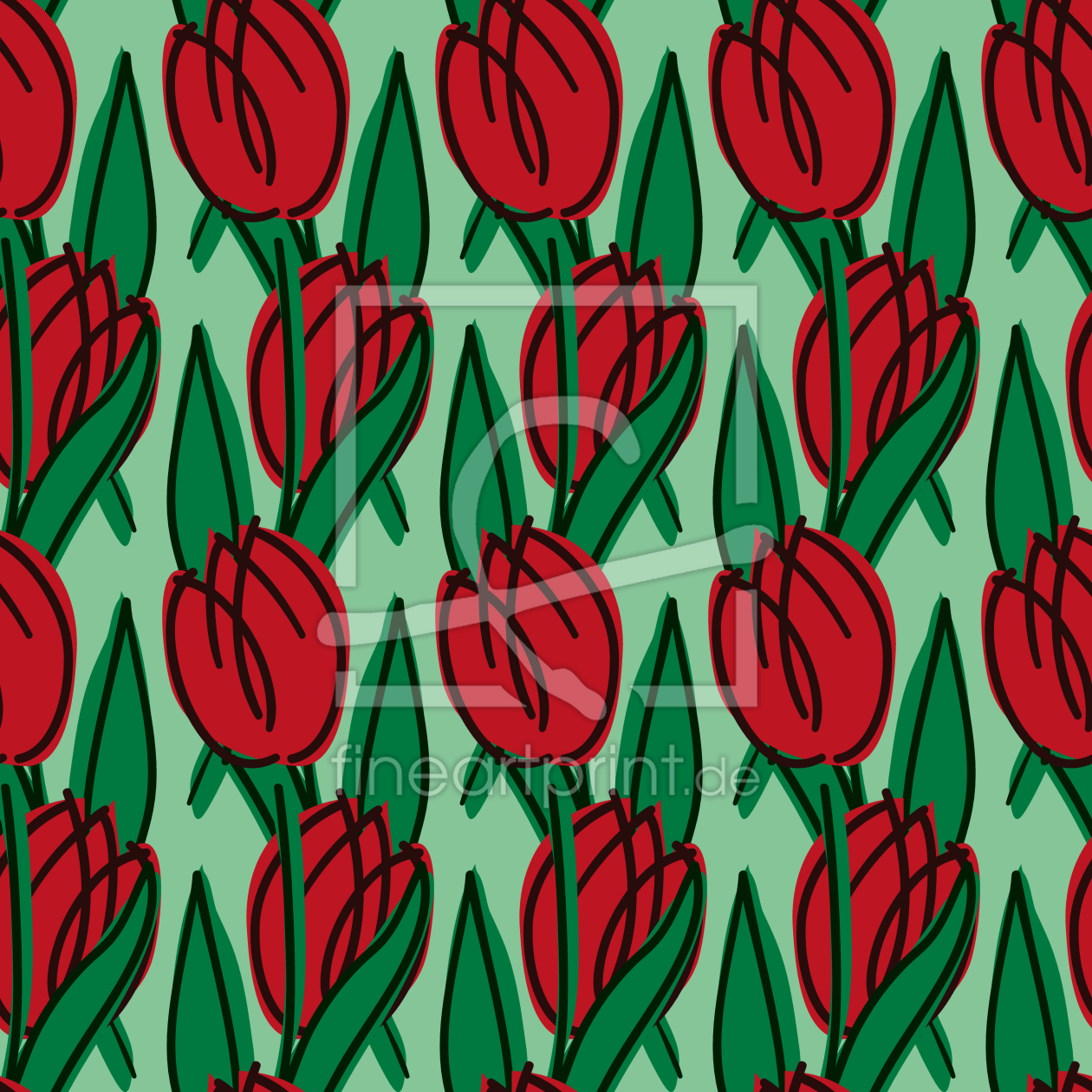 Bild-Nr.: 9013540 Tulpenfeld erstellt von patterndesigns-com