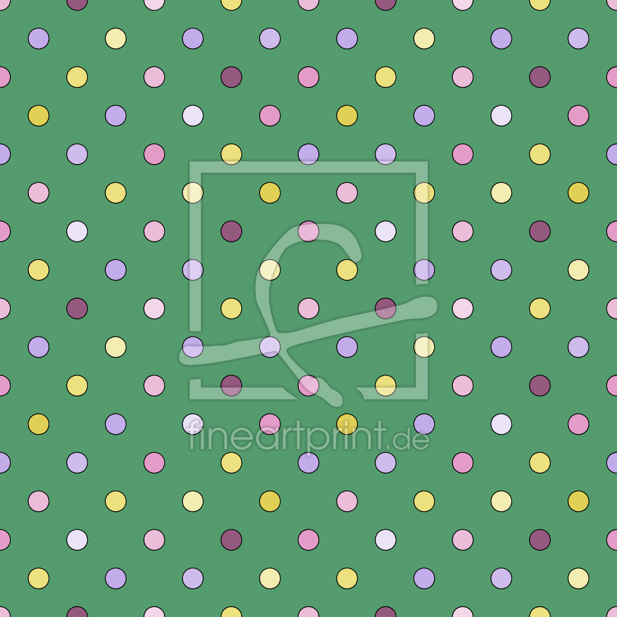 Bild-Nr.: 9013552 Umrandete Polka Dots erstellt von patterndesigns-com