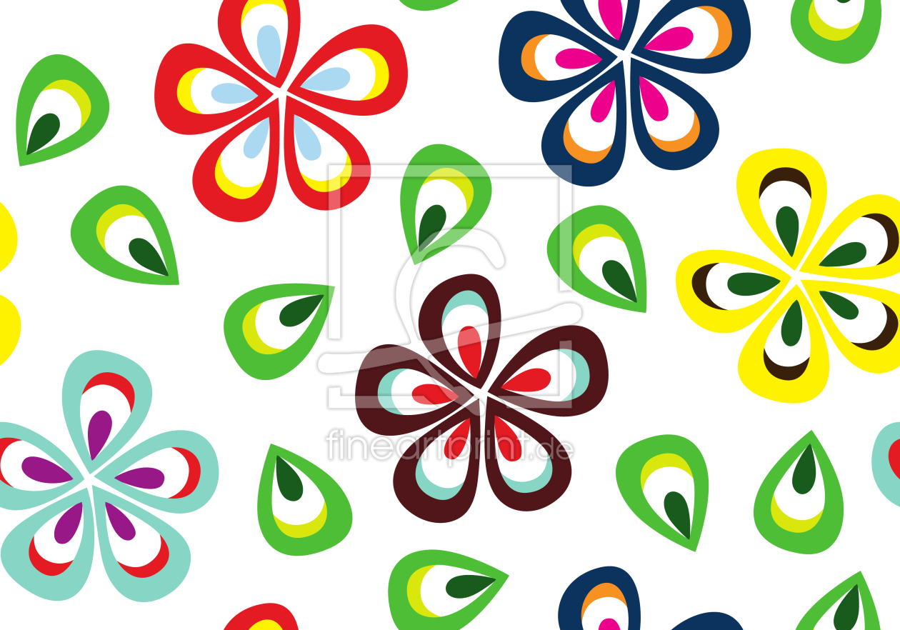 Bild-Nr.: 9013555 Blumen Und Blütenblätter erstellt von patterndesigns-com
