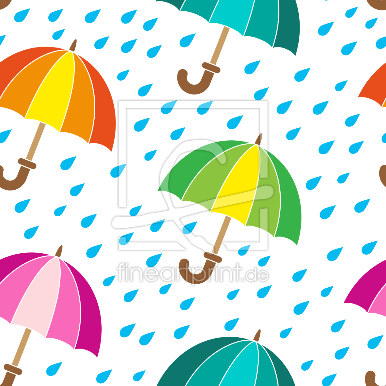 Bild-Nr.: 9013588 Niedliche Regenschirme erstellt von patterndesigns-com