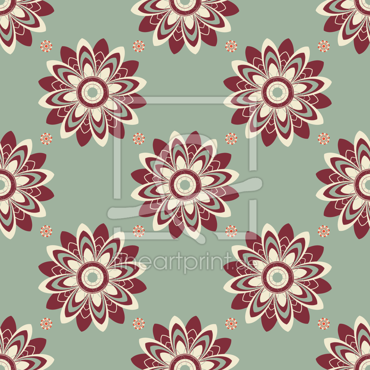 Bild-Nr.: 9013594 Blumen Der Sechziger erstellt von patterndesigns-com