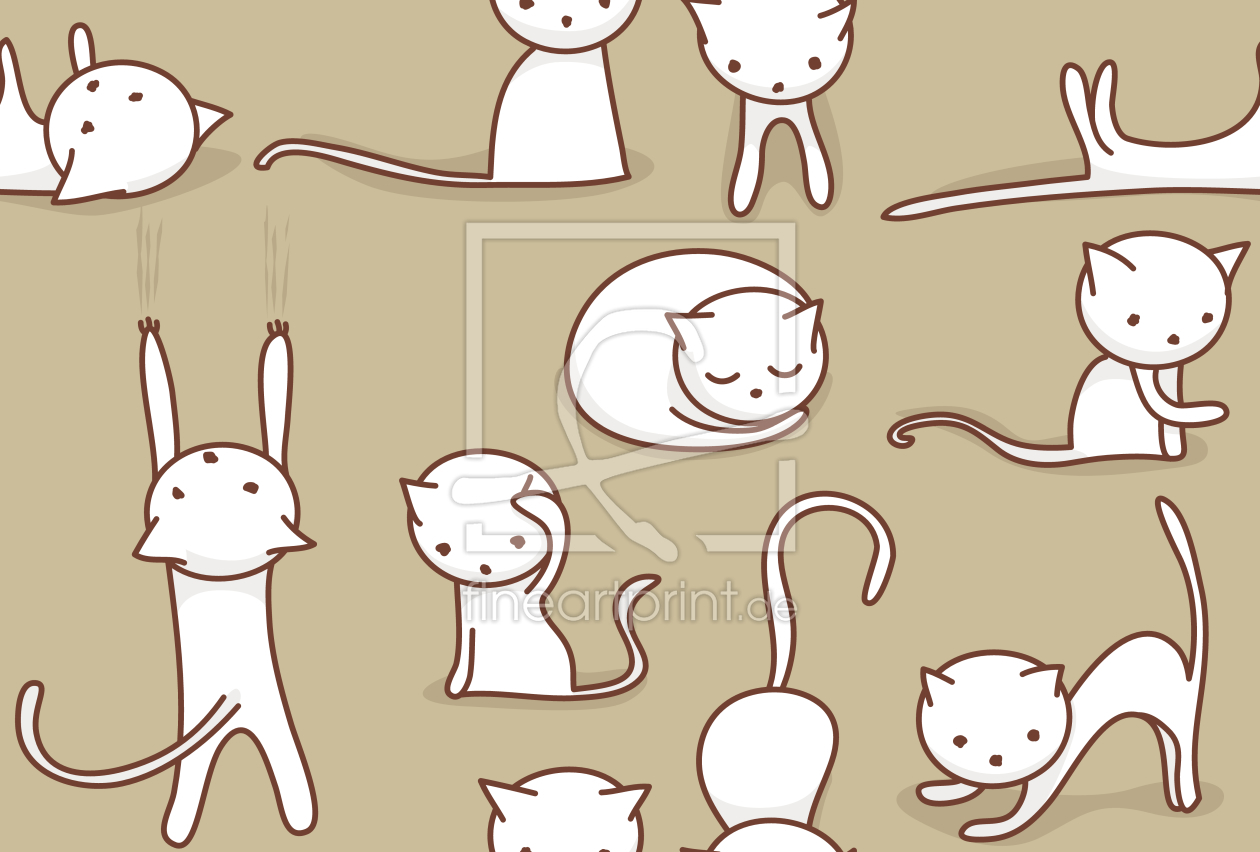 Bild-Nr.: 9013681 Verspielte Katzen erstellt von patterndesigns-com
