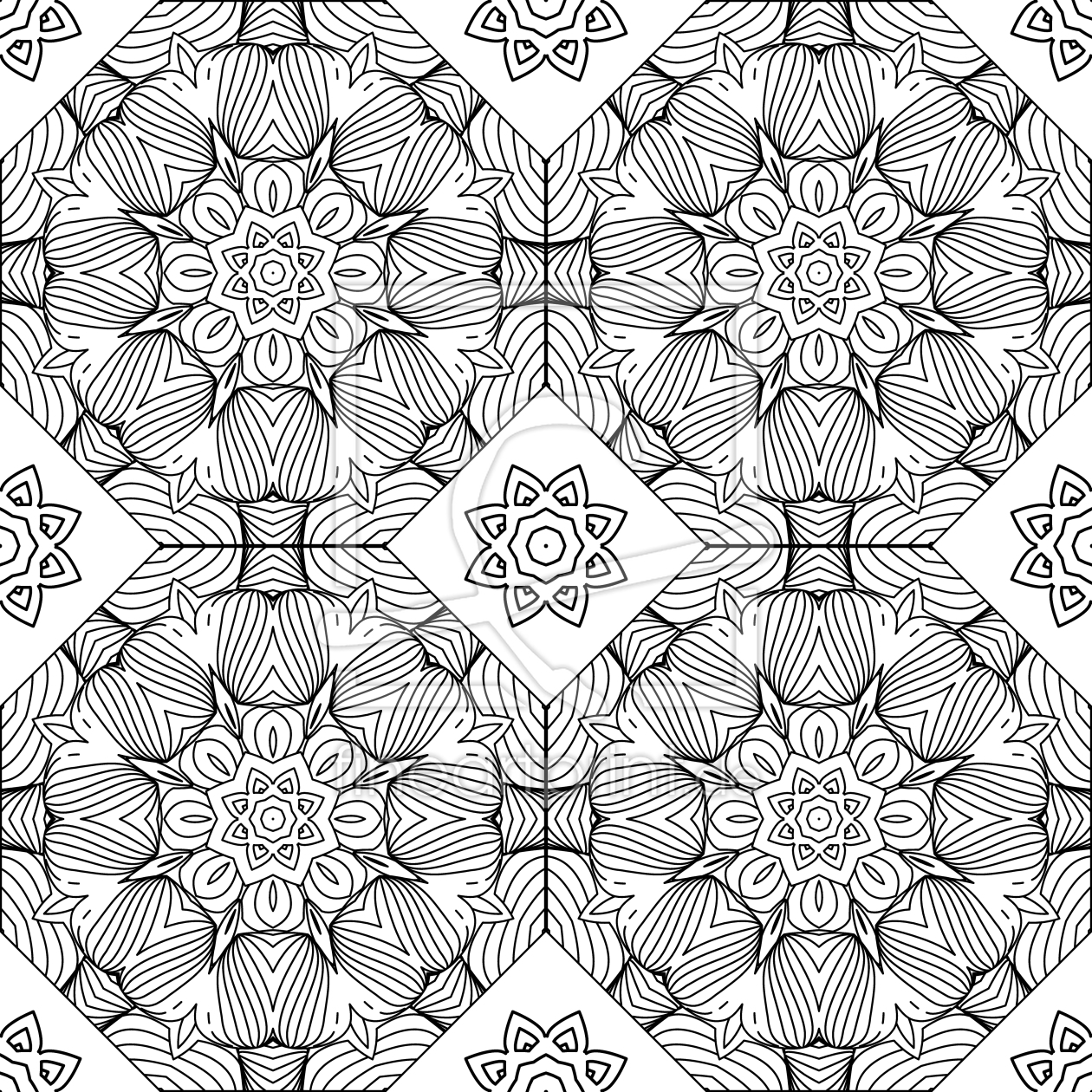 Bild-Nr.: 9013777 Florale Linie Für Linie erstellt von patterndesigns-com