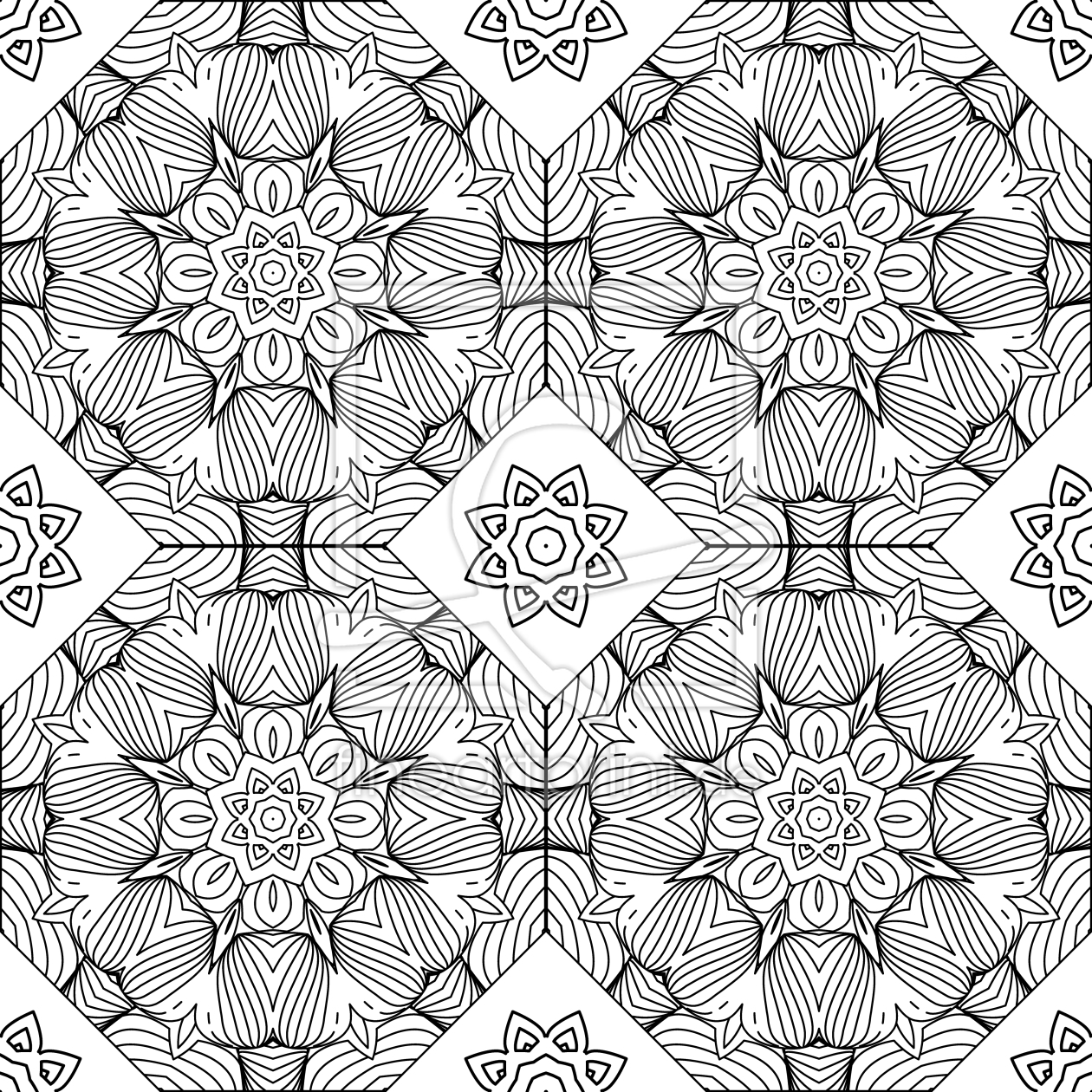 Bild-Nr.: 9013777 Florale Linie Für Linie erstellt von patterndesigns-com
