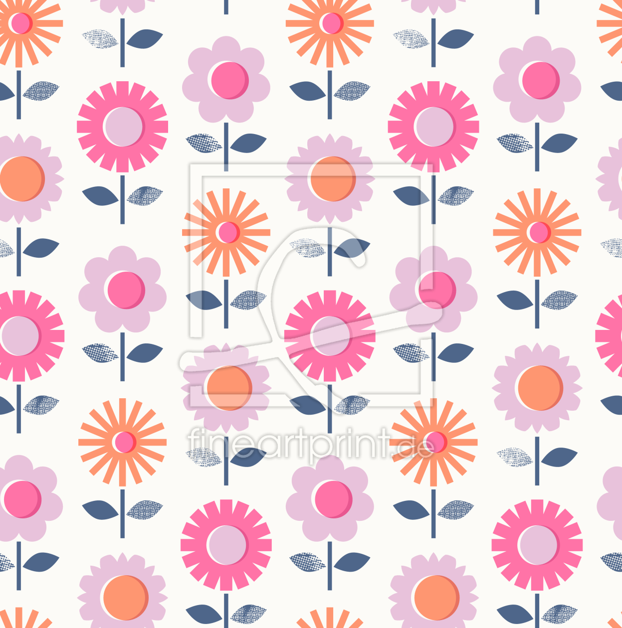 Bild-Nr.: 9013844 Gestempelte Blumen erstellt von patterndesigns-com