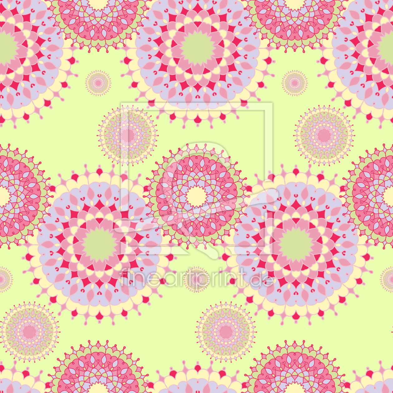 Bild-Nr.: 9013869 Retro-Mandala-Kreise erstellt von patterndesigns-com