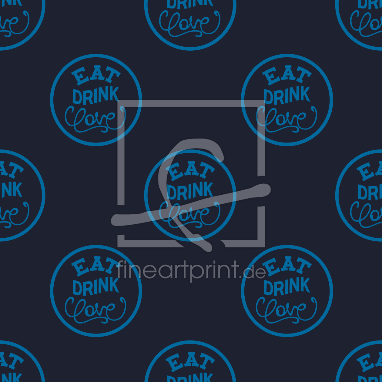 Bild-Nr.: 9013886 Eat Drink Love Stempel erstellt von patterndesigns-com