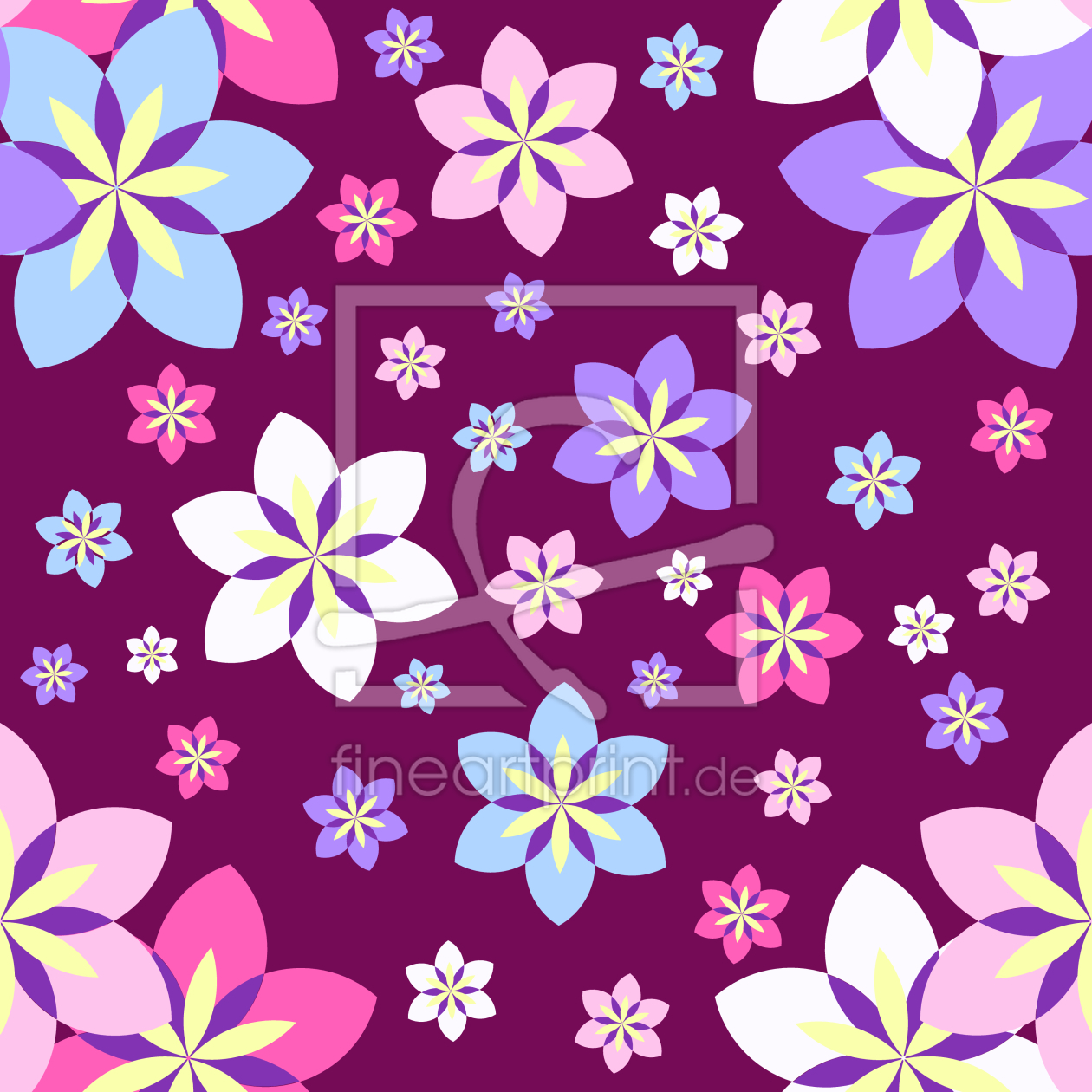 Bild-Nr.: 9013905 Geometrische Streublumen erstellt von patterndesigns-com