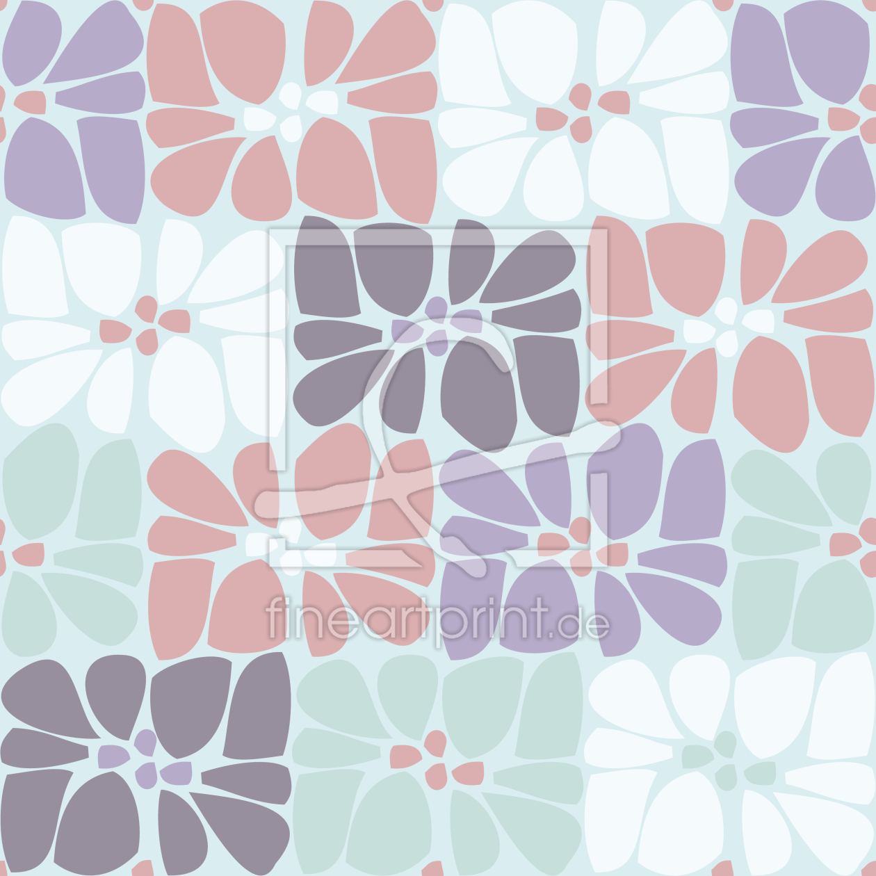 Bild-Nr.: 9013919 Mosaik Blüten Pflaster erstellt von patterndesigns-com