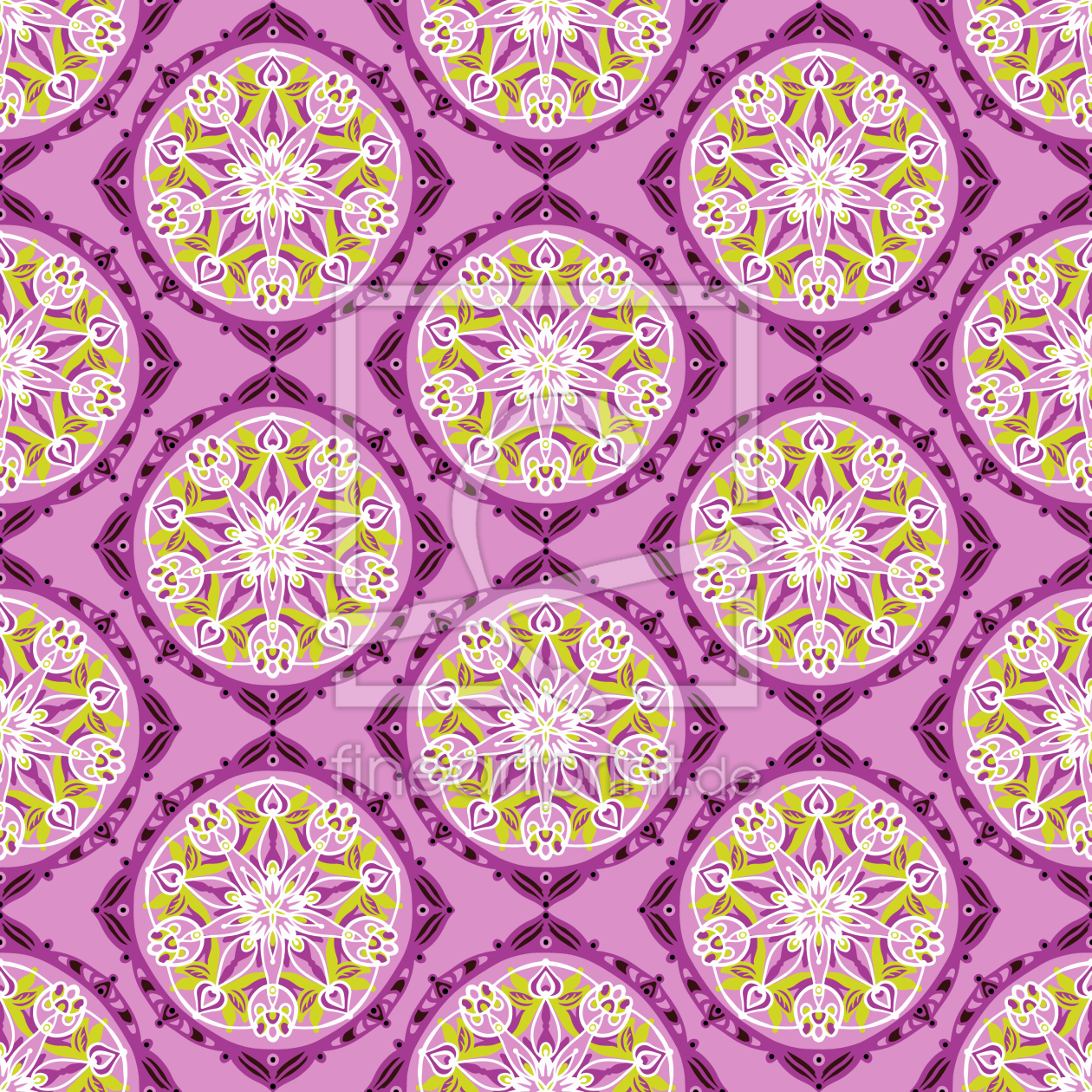 Bild-Nr.: 9013921 Kunstvolle florale Rundungen erstellt von patterndesigns-com