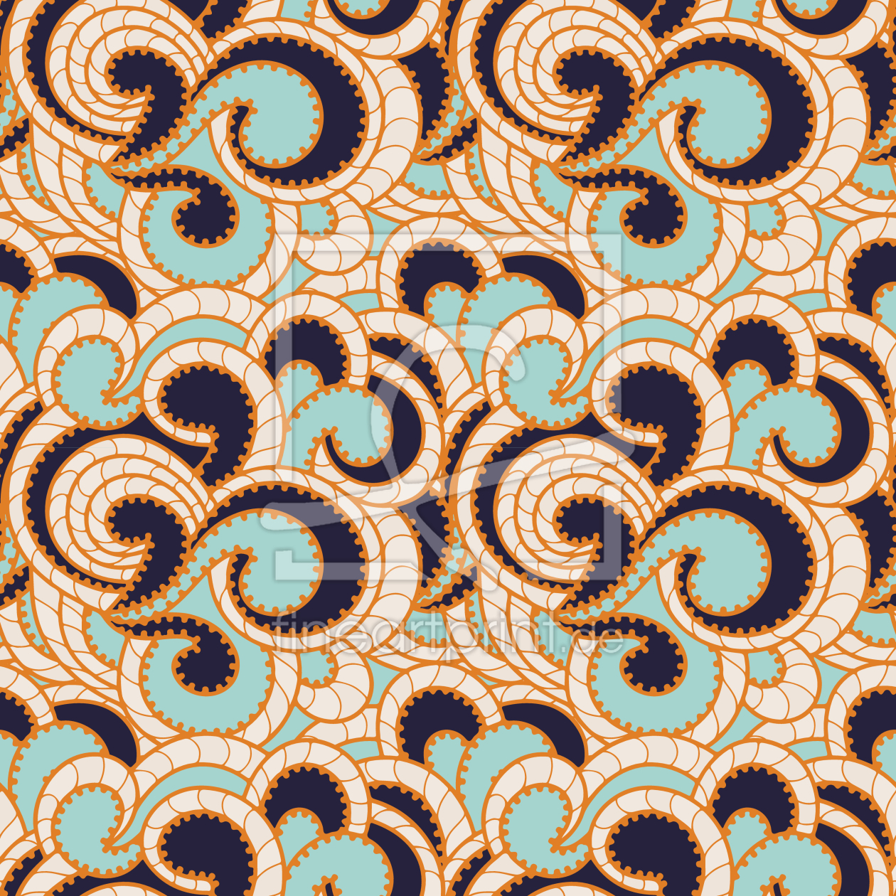 Bild-Nr.: 9013922 Retro-Kringel erstellt von patterndesigns-com