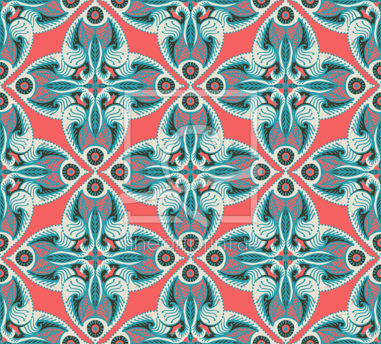 Bild-Nr.: 9013925 Verzierte Fantasy Blüten erstellt von patterndesigns-com