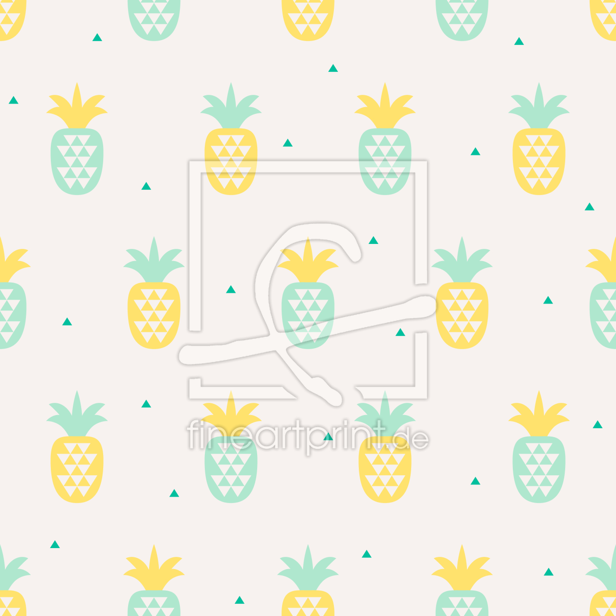 Bild-Nr.: 9013938 Ananas trifft Dreiecke erstellt von patterndesigns-com