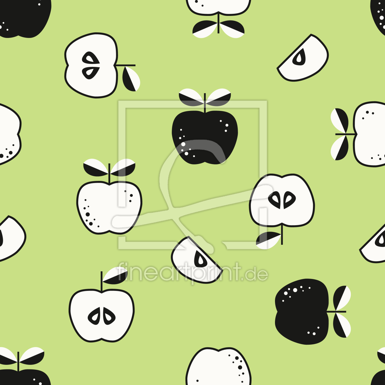 Bild-Nr.: 9013939 Hallo Apfel erstellt von patterndesigns-com