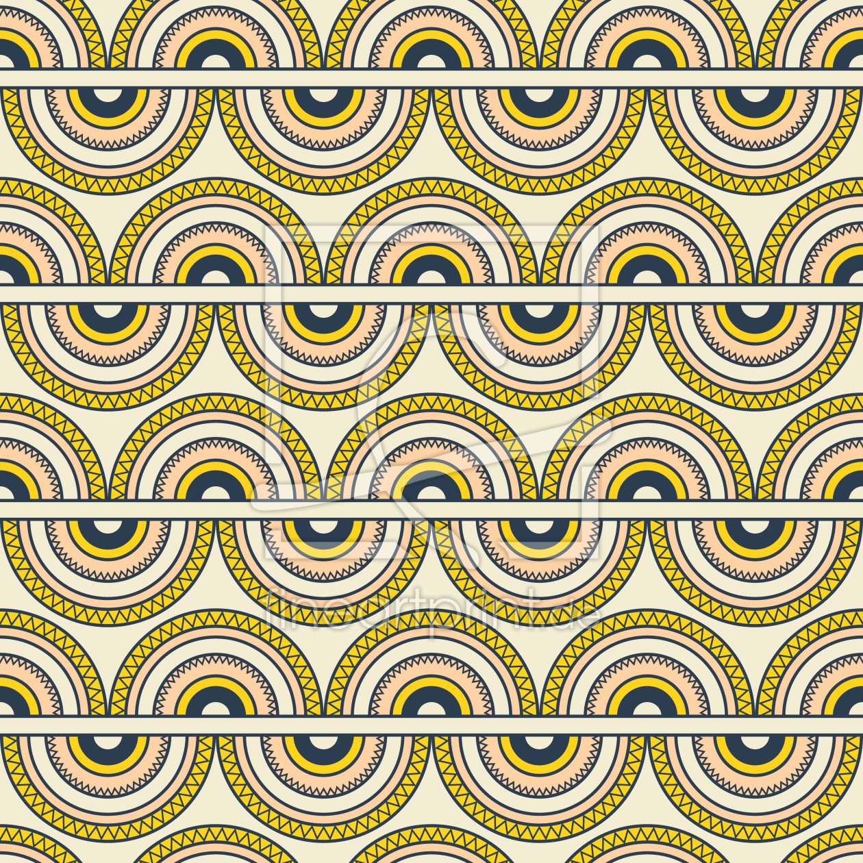Bild-Nr.: 9013941 Halb verzierte Kreise erstellt von patterndesigns-com