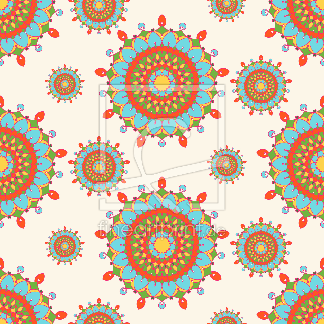 Bild-Nr.: 9013974 Retro-Mandala-Zirkus erstellt von patterndesigns-com