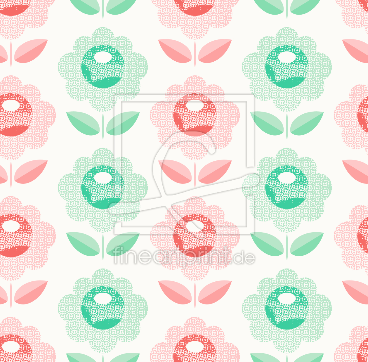 Bild-Nr.: 9014009 Gestempelte Blume erstellt von patterndesigns-com