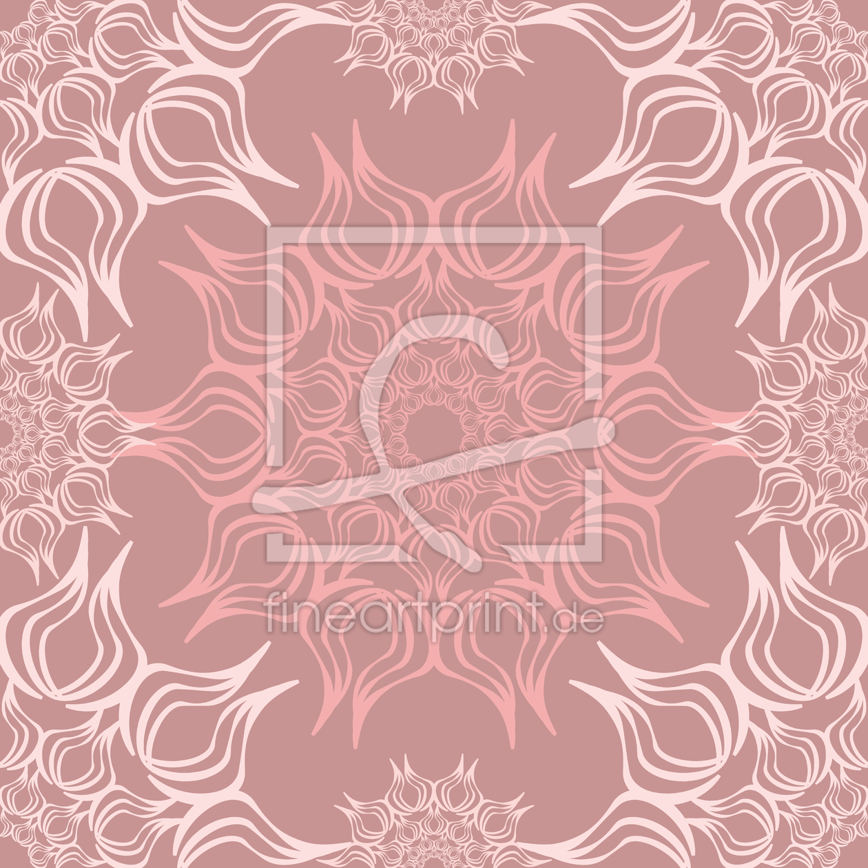 Bild-Nr.: 9014026 Filigranes Blumen Mandala erstellt von patterndesigns-com