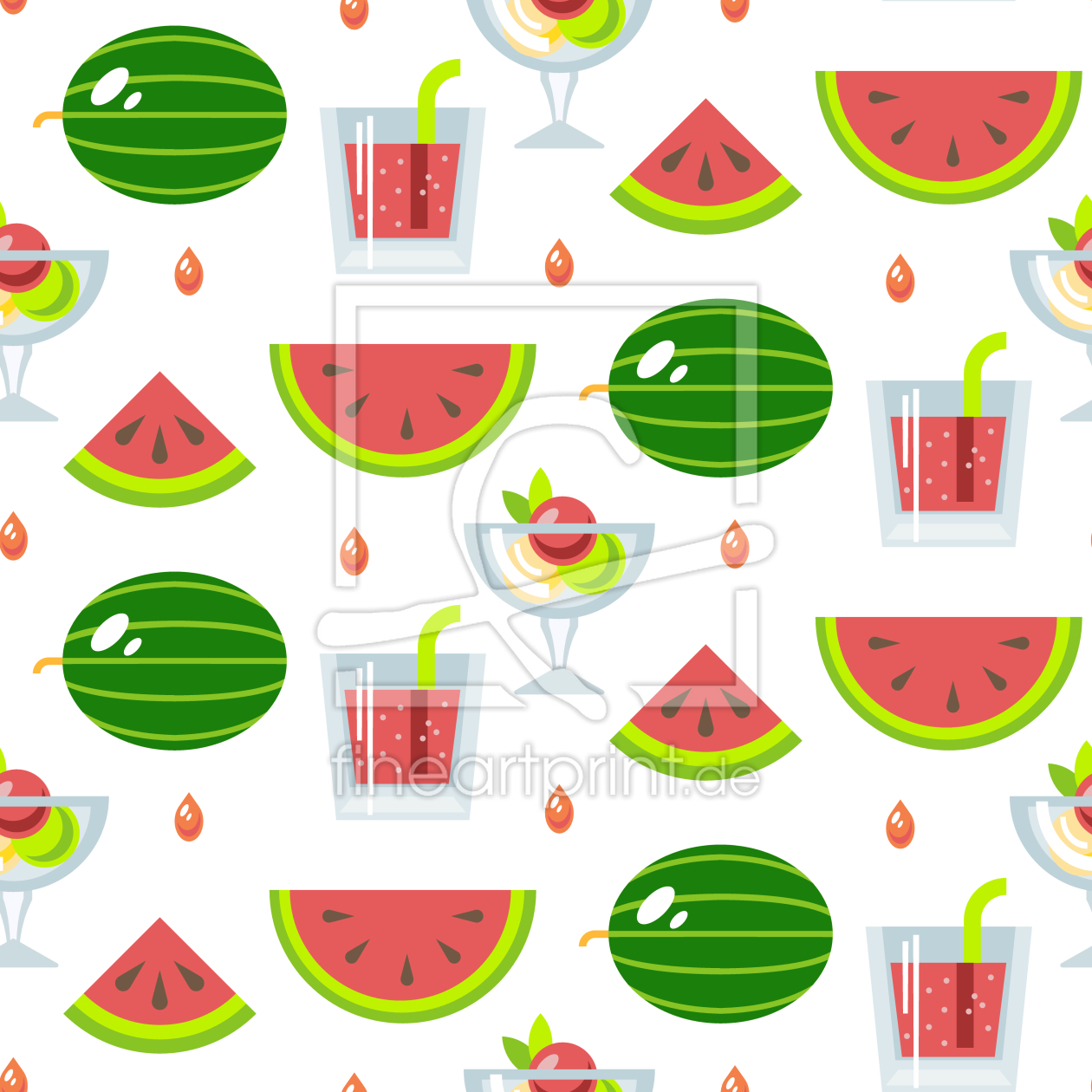 Bild-Nr.: 9014029 Eis Und Melonen erstellt von patterndesigns-com