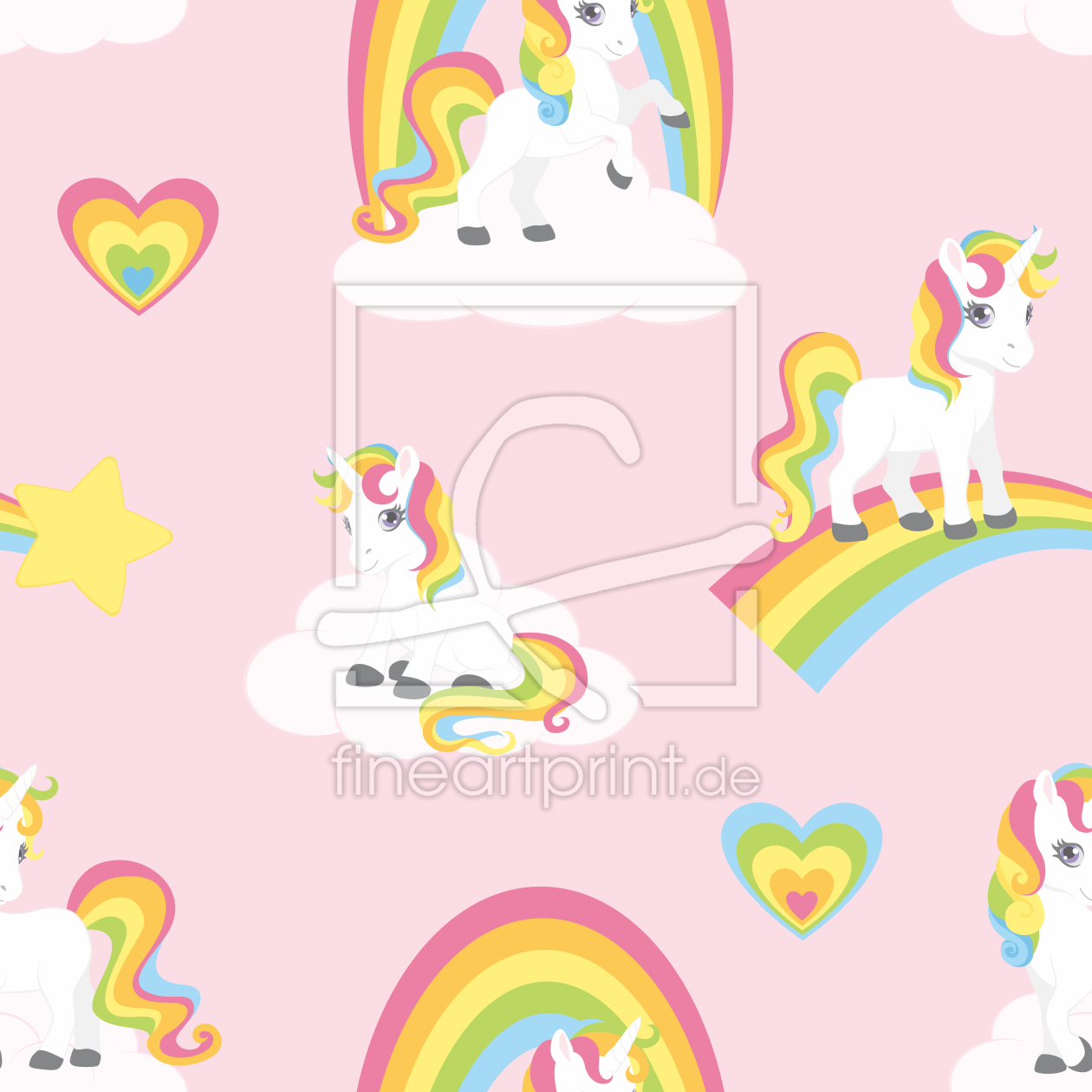 Bild-Nr.: 9014062 Regenbogeneinhörner erstellt von patterndesigns-com