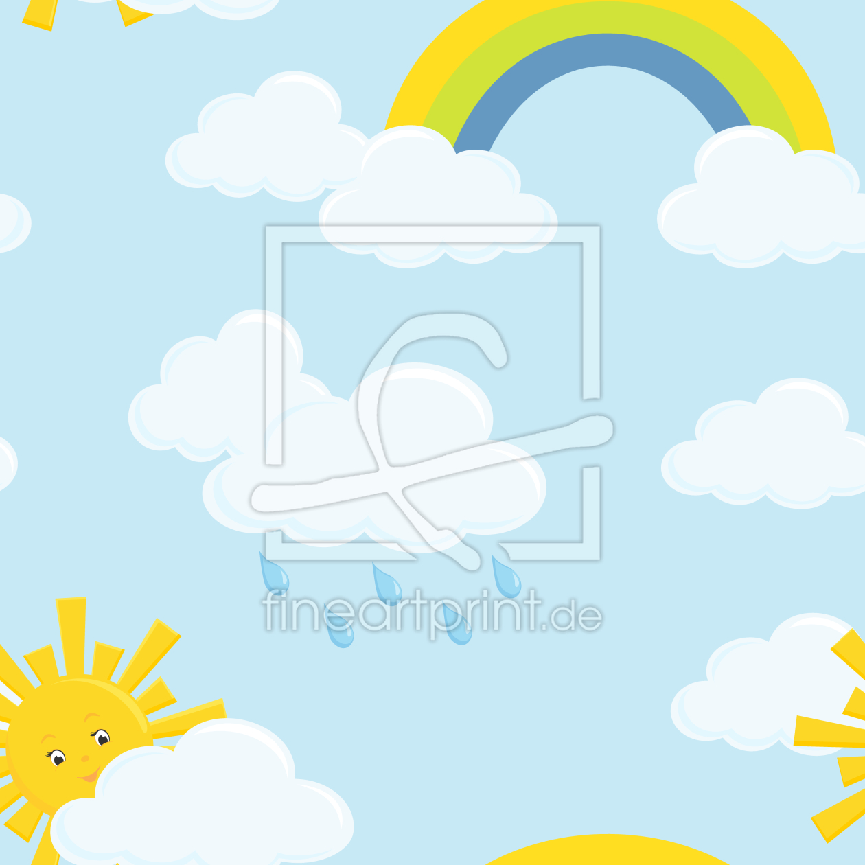 Bild-Nr.: 9014071 Bewölkter Regenbogenhimmel erstellt von patterndesigns-com