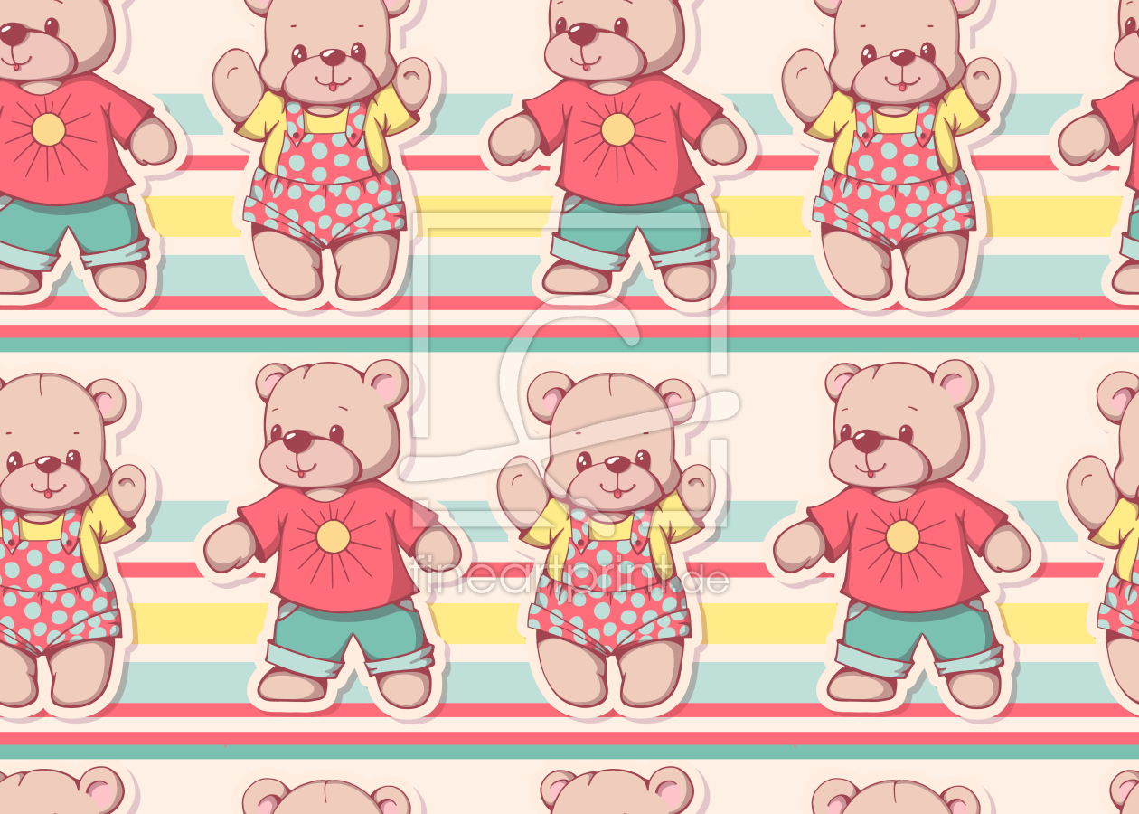 Bild-Nr.: 9014088 Fröhlicher Teddy erstellt von patterndesigns-com