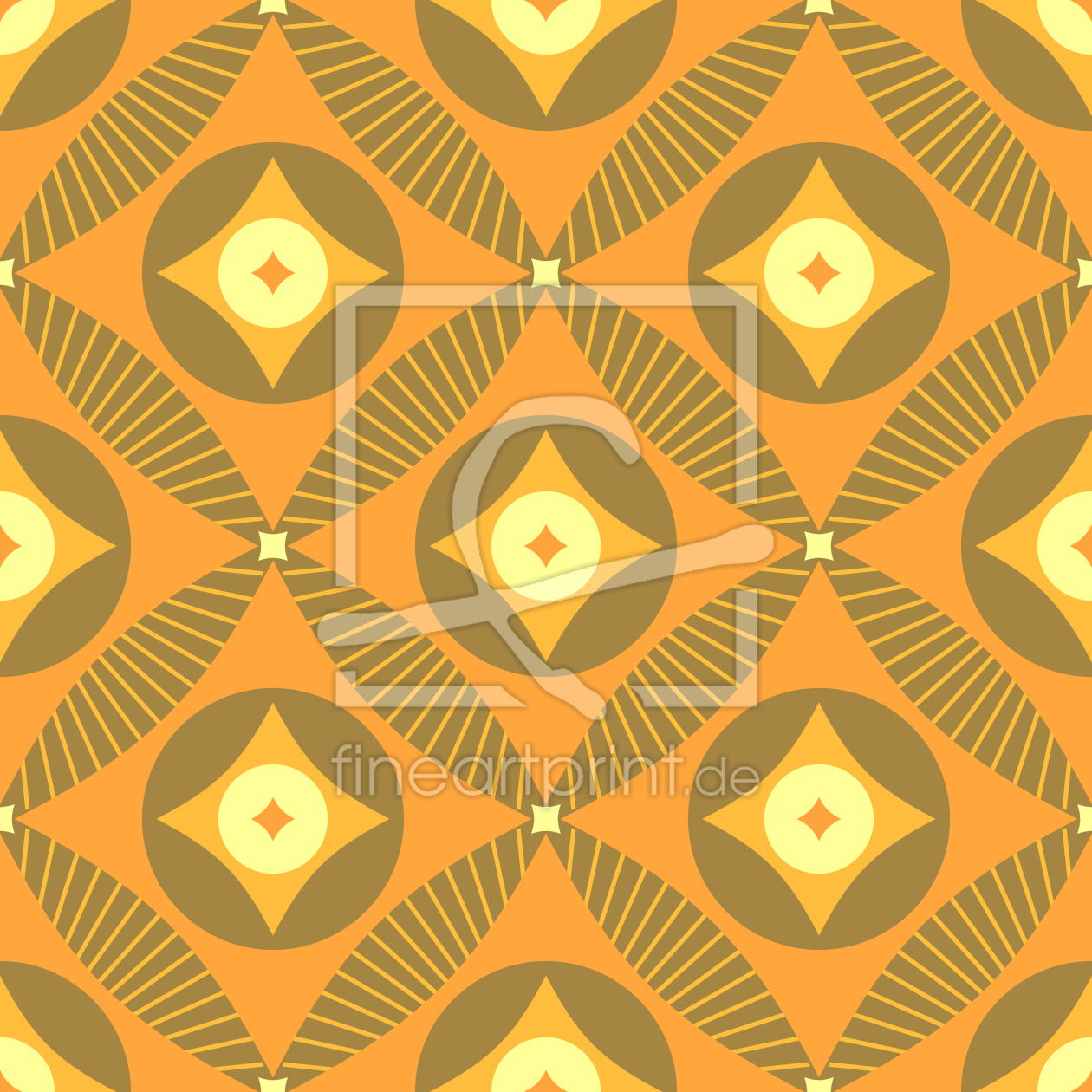 Bild-Nr.: 9014107 Retro-Rauten erstellt von patterndesigns-com