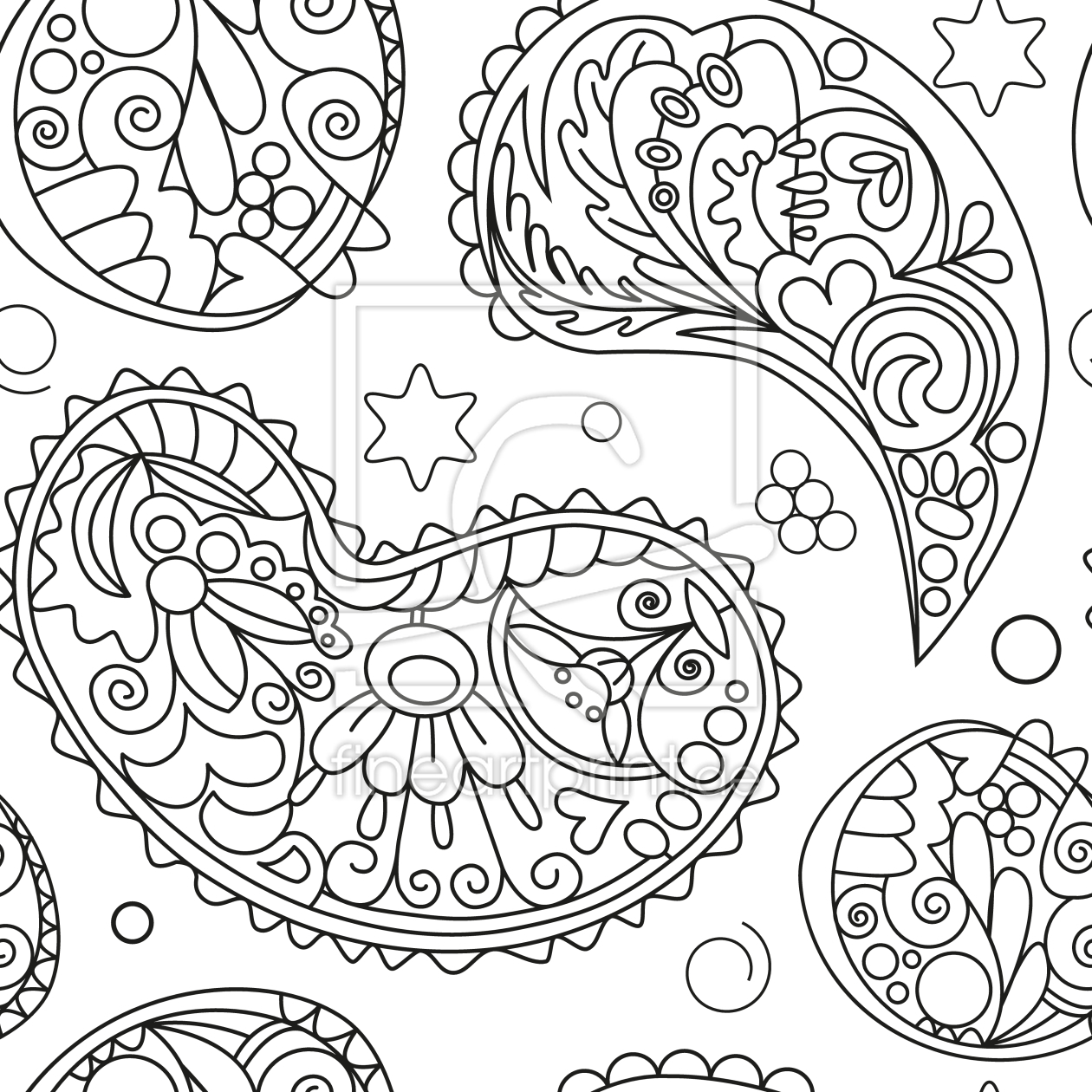 Bild-Nr.: 9014127 Blumen-Linien erstellt von patterndesigns-com