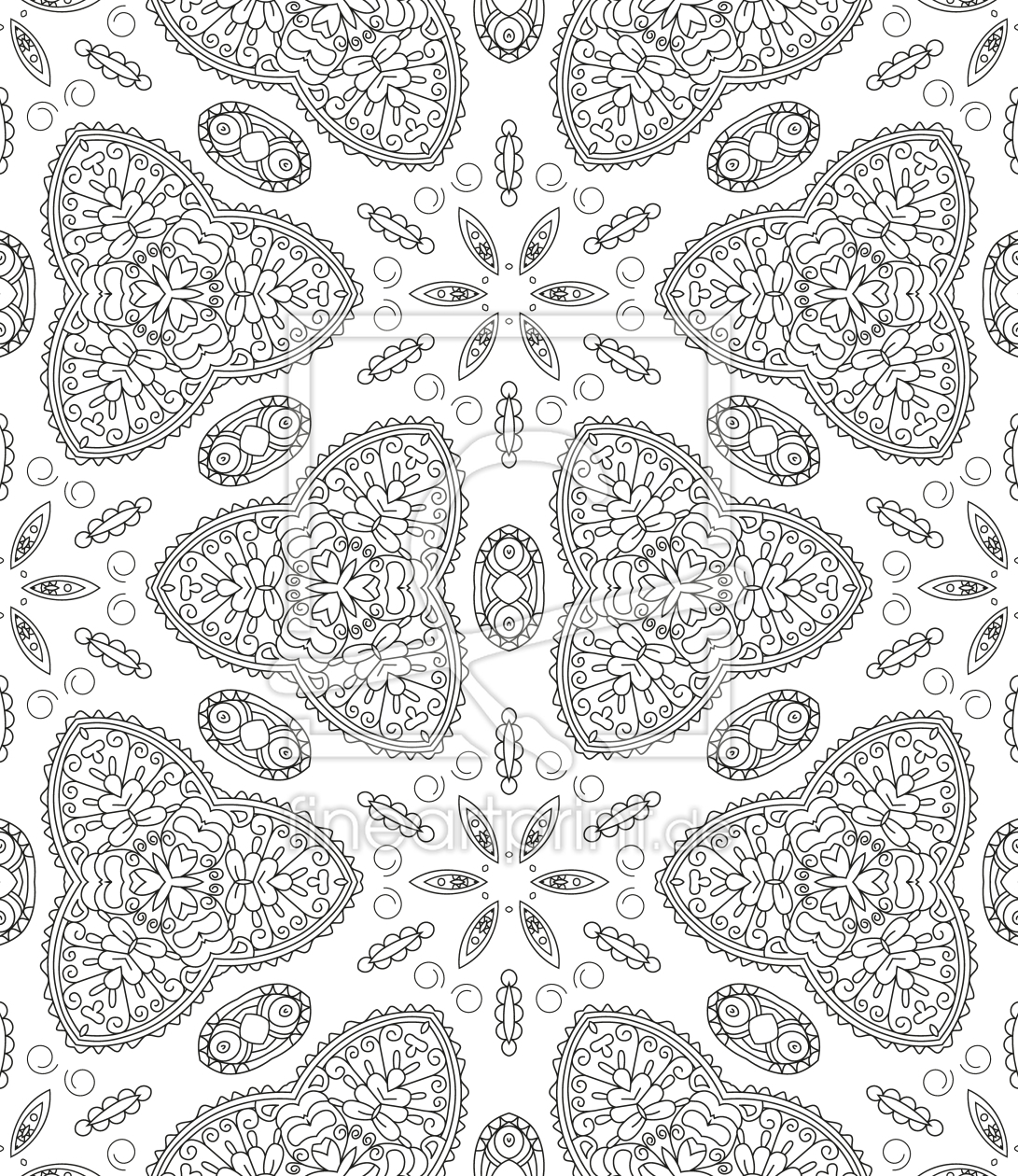 Bild-Nr.: 9014134 Blume-Kaleidoskop erstellt von patterndesigns-com