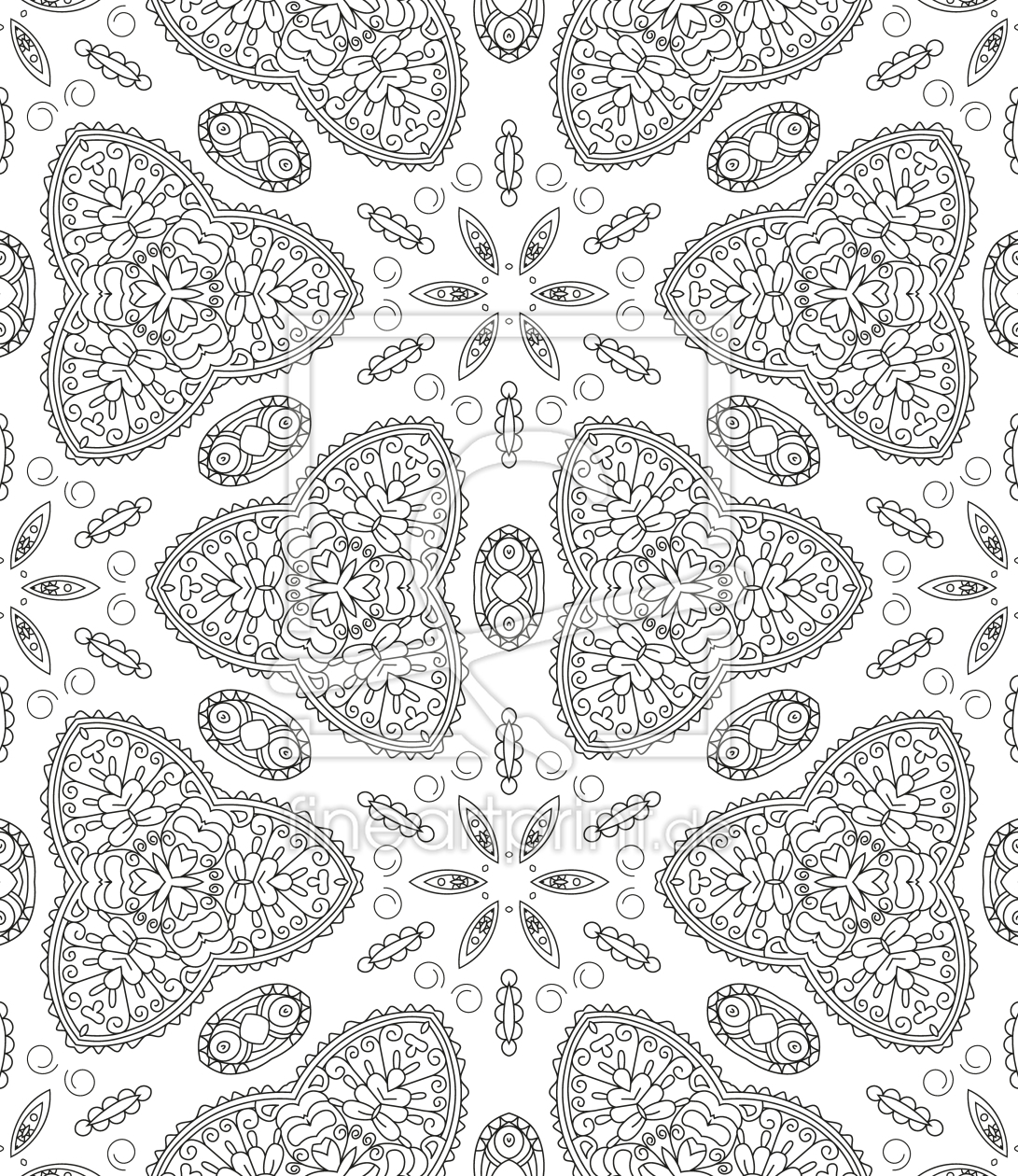 Bild-Nr.: 9014134 Blume-Kaleidoskop erstellt von patterndesigns-com
